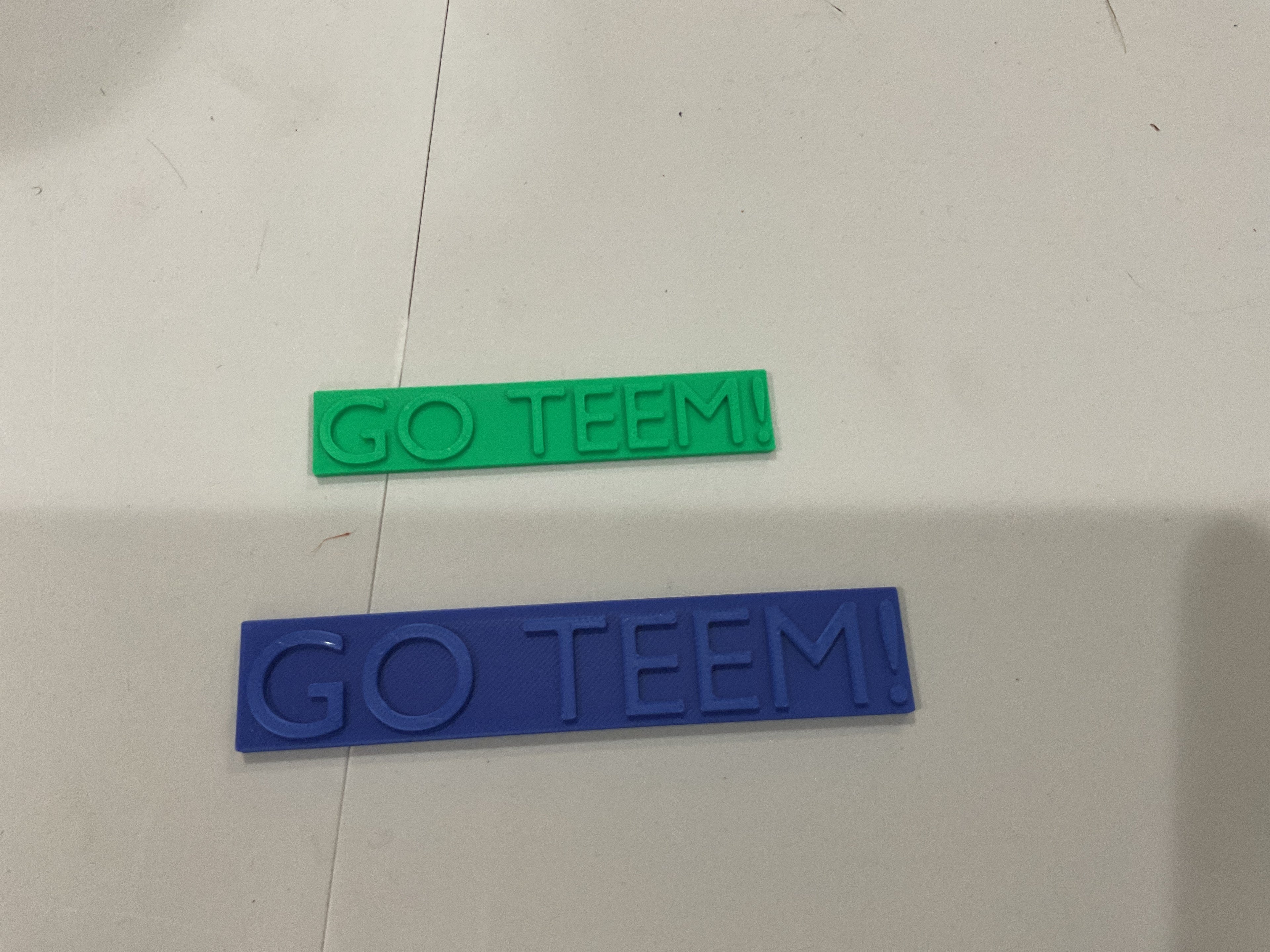 Go teem! (Green) (blue)