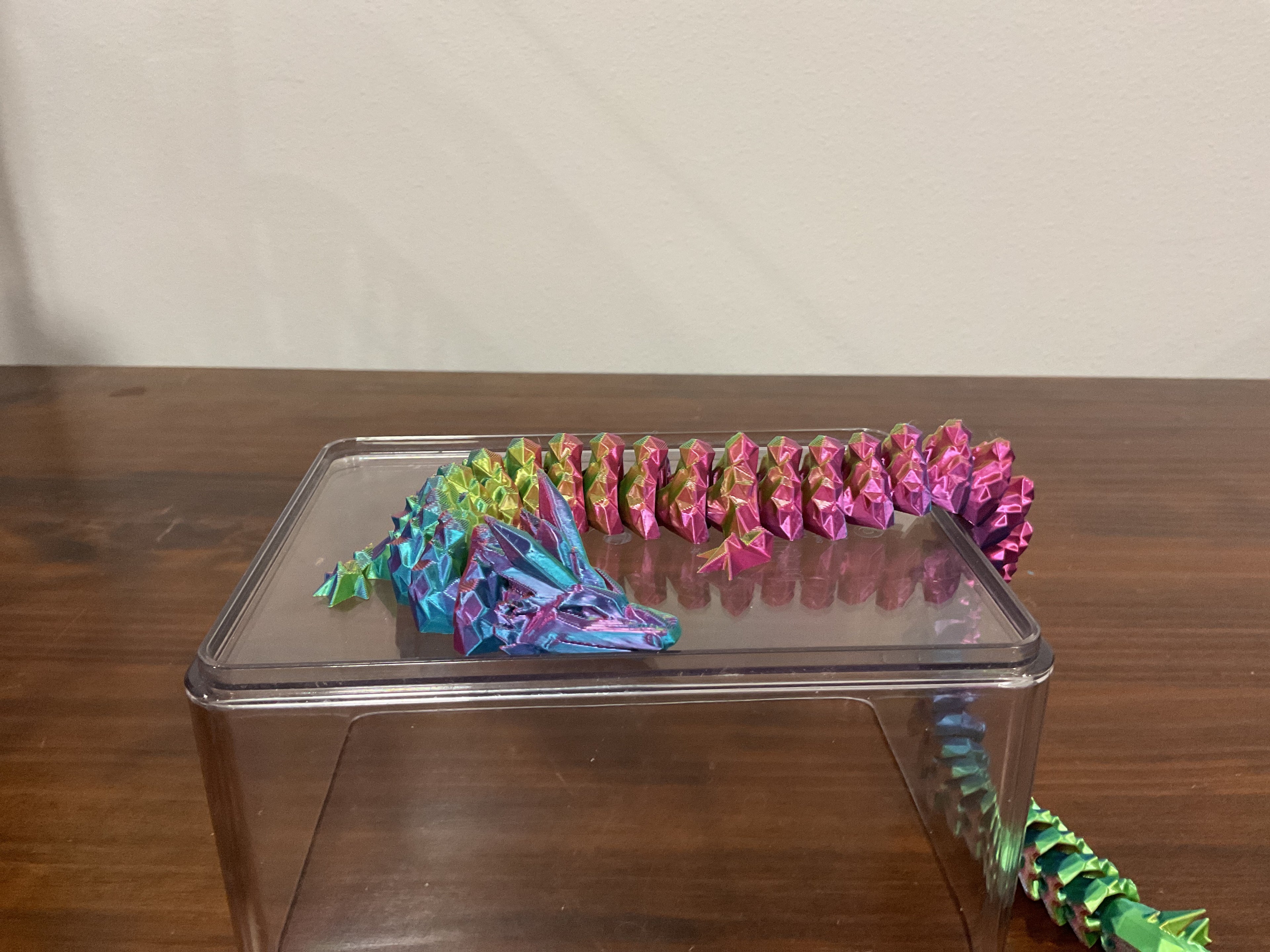 Rainbow Articulated Fidget Dragon ￼