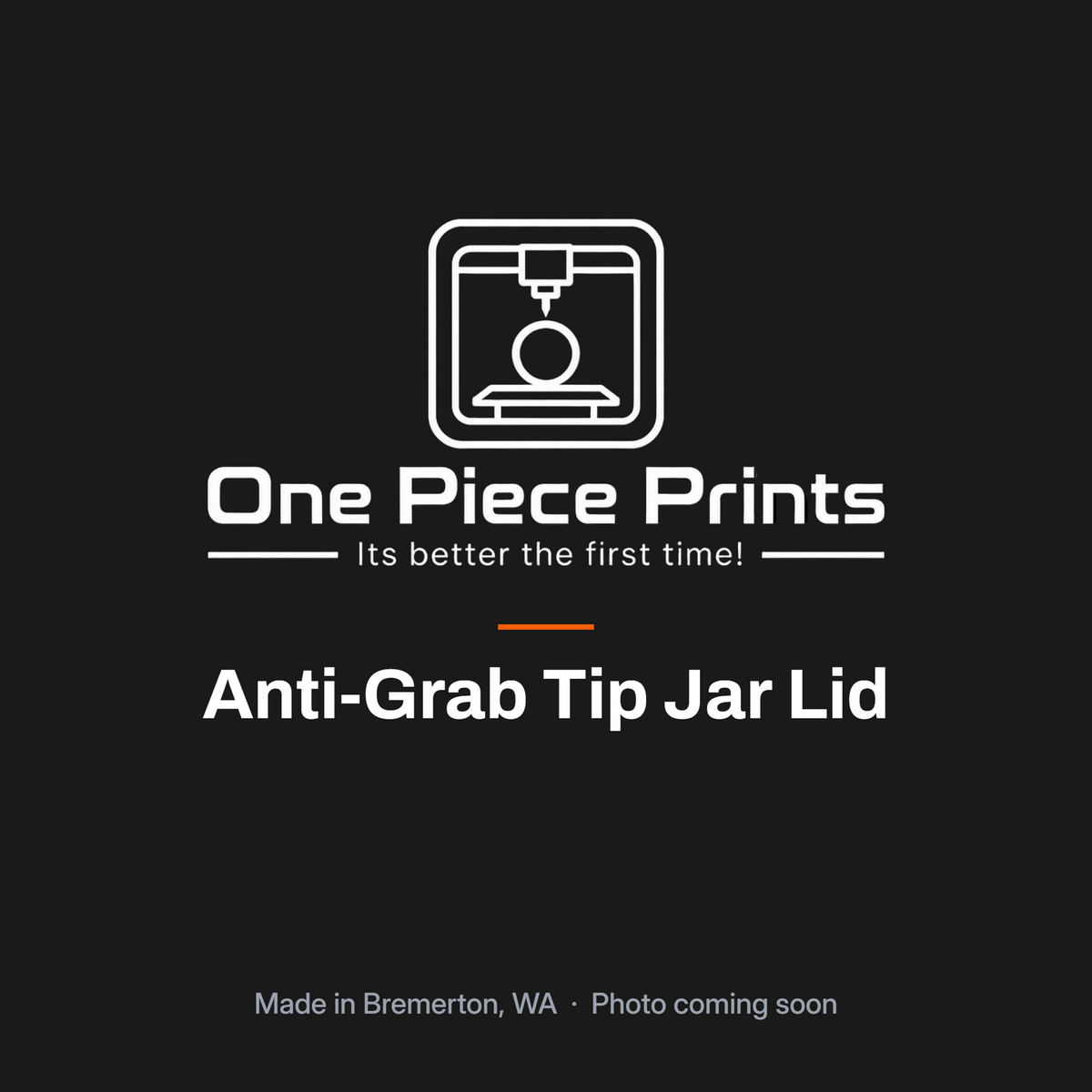 Anti-grab tip jar lid for a wide-mouth mason jar