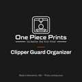 Clipper guard organizer for barbershop stations