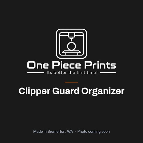 Clipper guard organizer for barbershop stations
