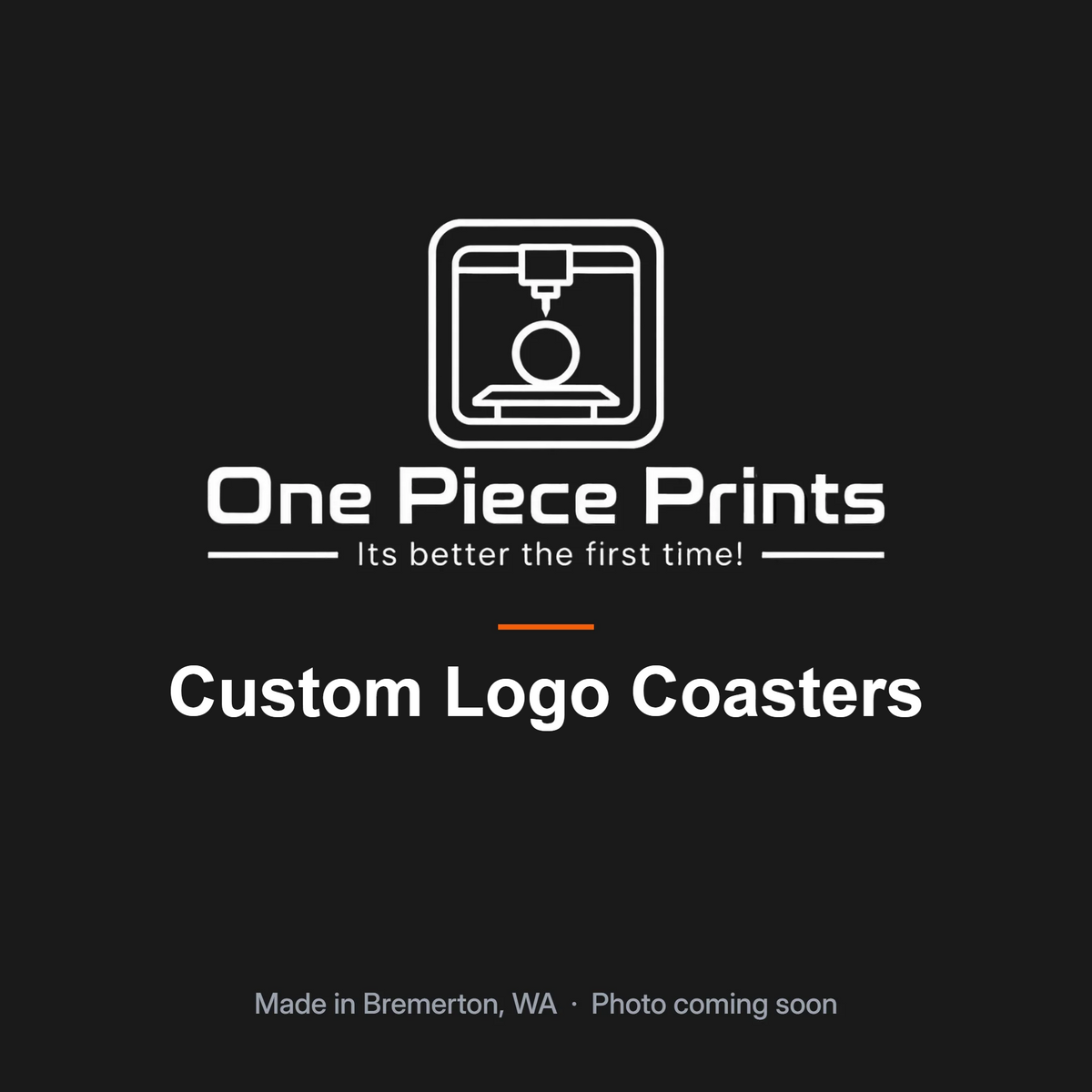 Laser engraved logo coasters in slate, wood and cork