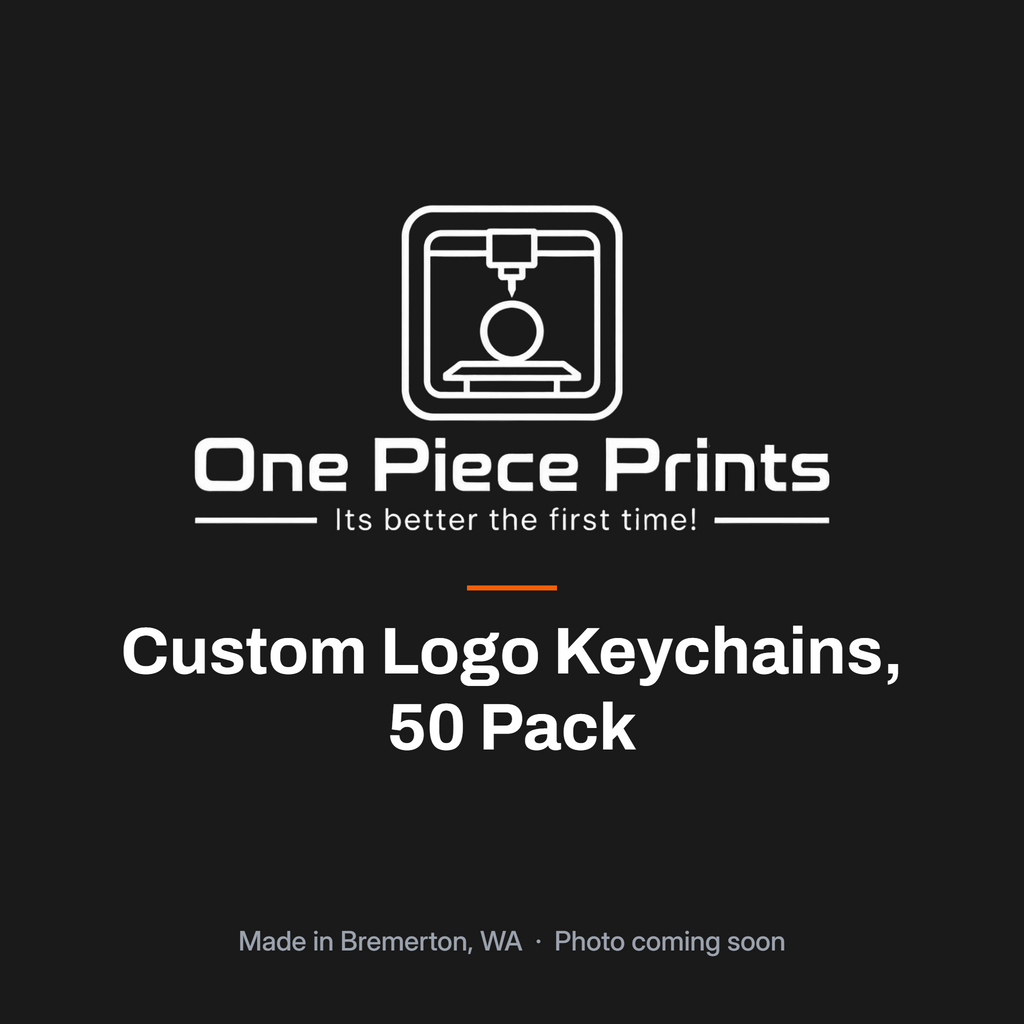 Custom logo keychains, 50 pack