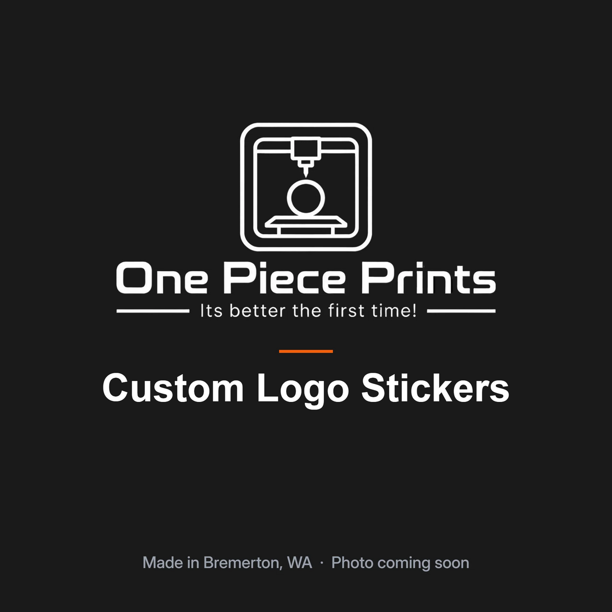 Custom full color logo stickers