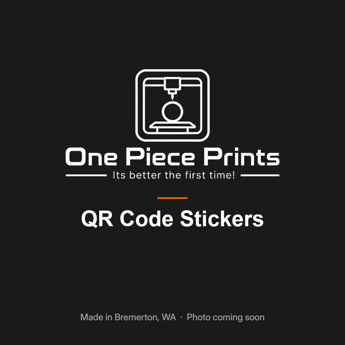 Custom QR code stickers with a business logo