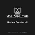 Review Booster Kit: NFC review stand and 25 logo keychains