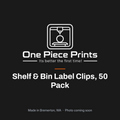 Shelf and bin label clips